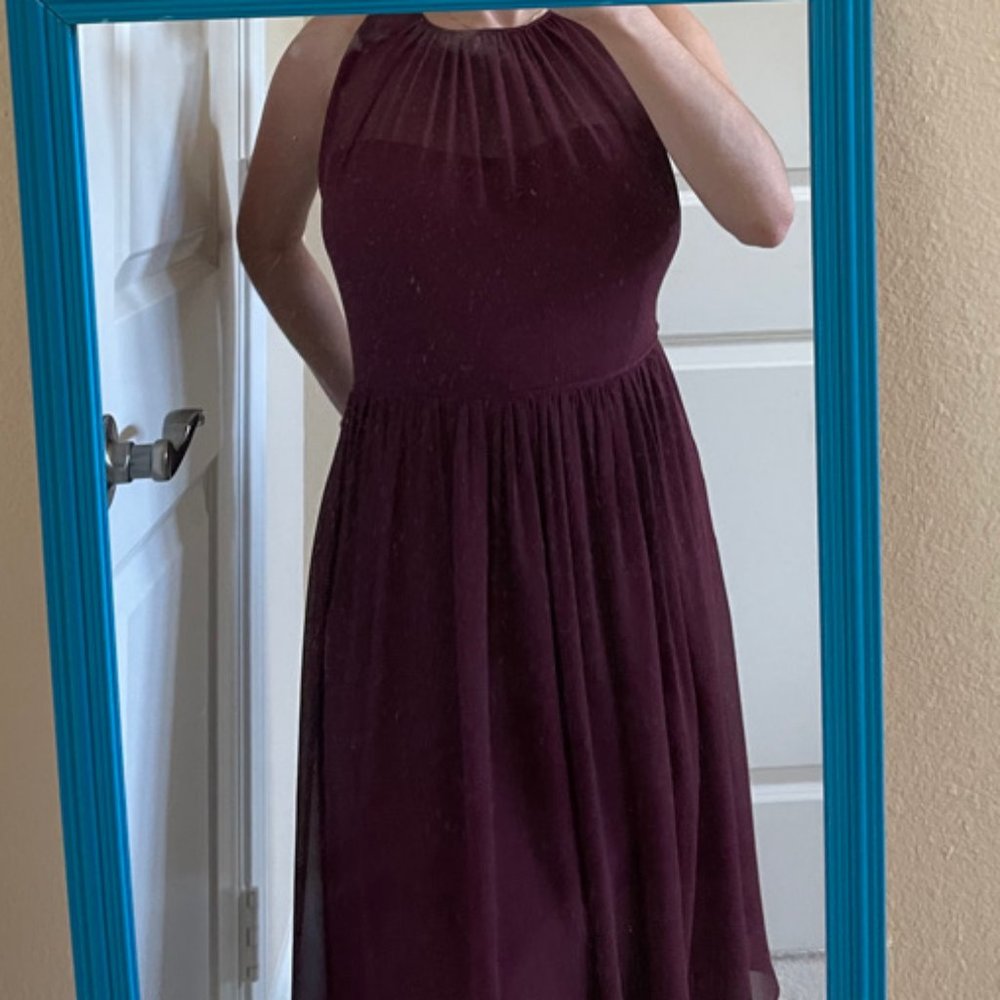 Burgundy Bridesmaids Dress